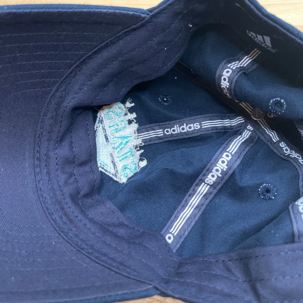 Adidas Stars Hat Mens Adjustable Blue‎ Strap Baseball Cap Football Sports Logo